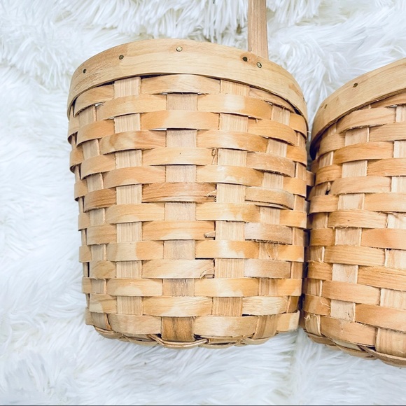 Boho | Vintage Wicker/Woven Double Wine Tote - Picture 4 of 14